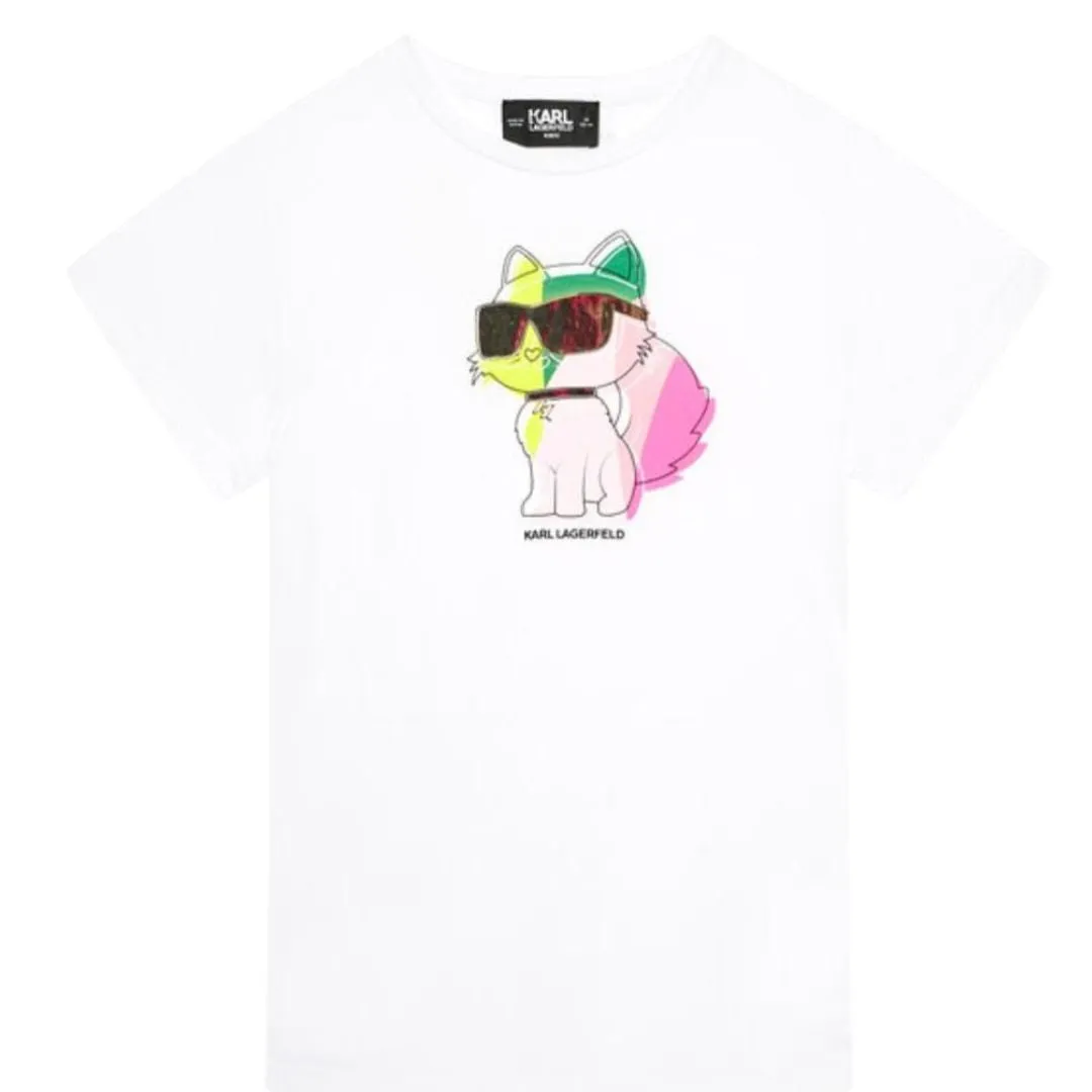 Karl Lagerfeld T-Shirt Cat Logo Multi Colour