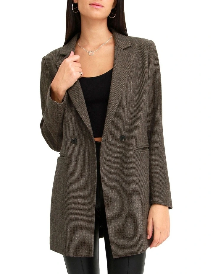 Kensington Oversized Coat in Brown