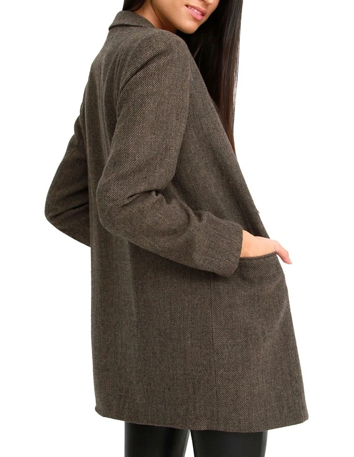 Kensington Oversized Coat in Brown