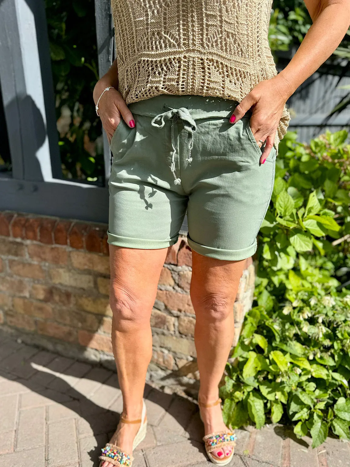 Khaki Magic Shorts