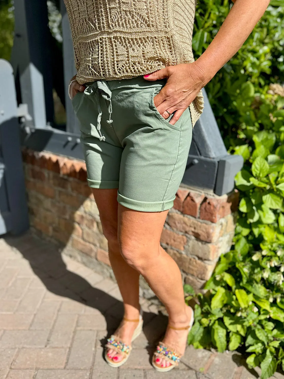 Khaki Magic Shorts