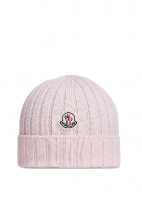 Kids Archive Logo Wool Hat Pink