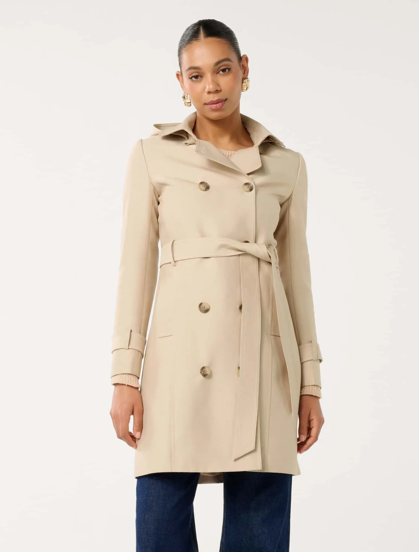 Kirsty Hooded Trench Coat