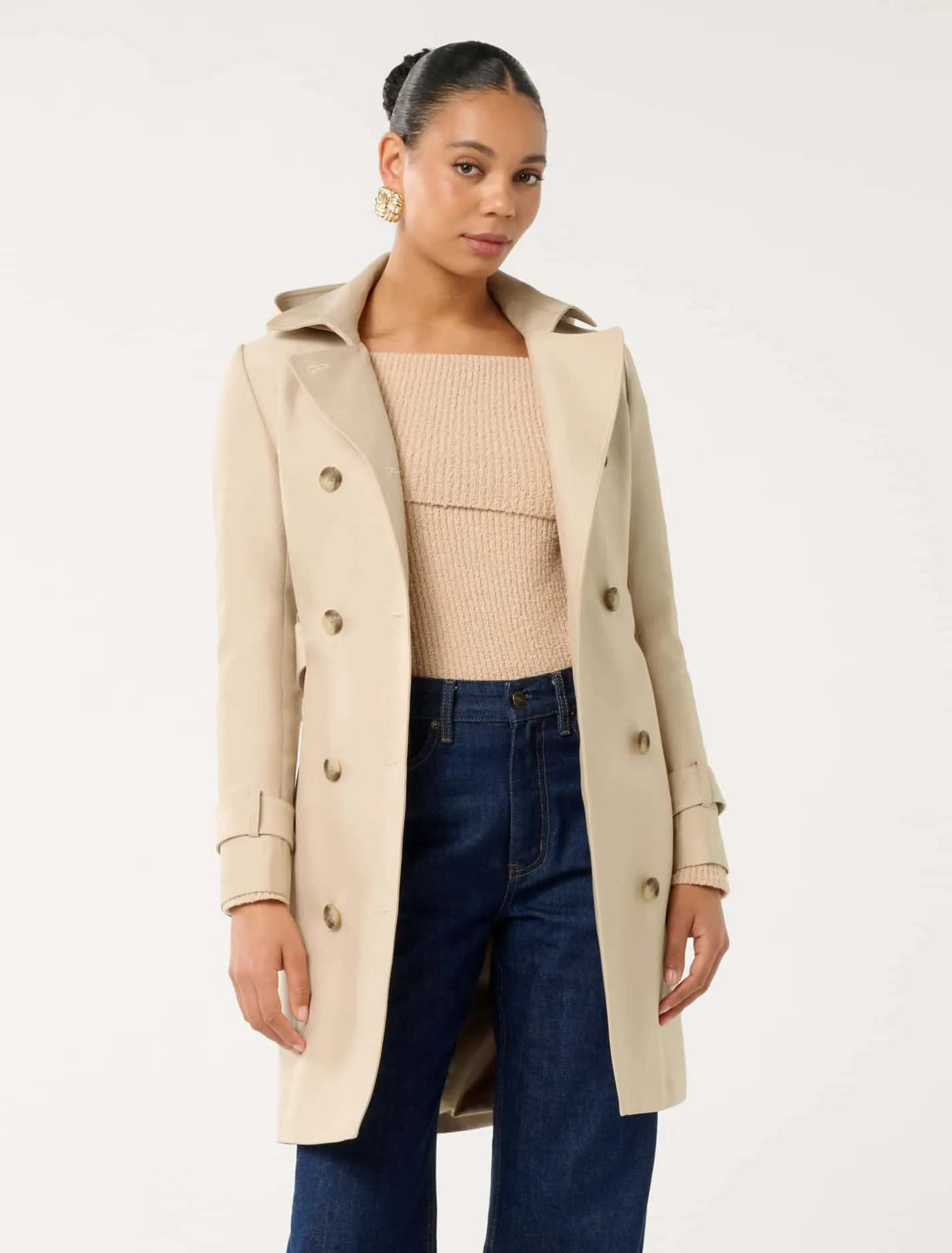 Kirsty Hooded Trench Coat