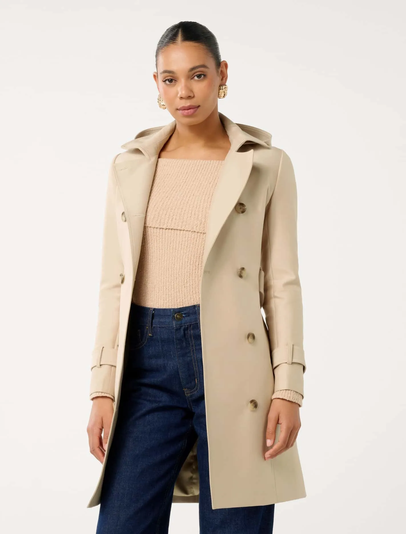 Kirsty Hooded Trench Coat