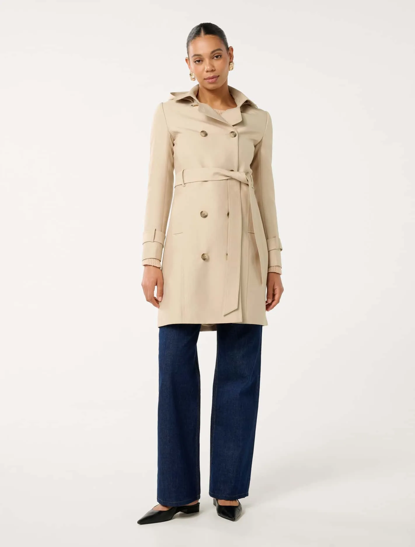 Kirsty Hooded Trench Coat