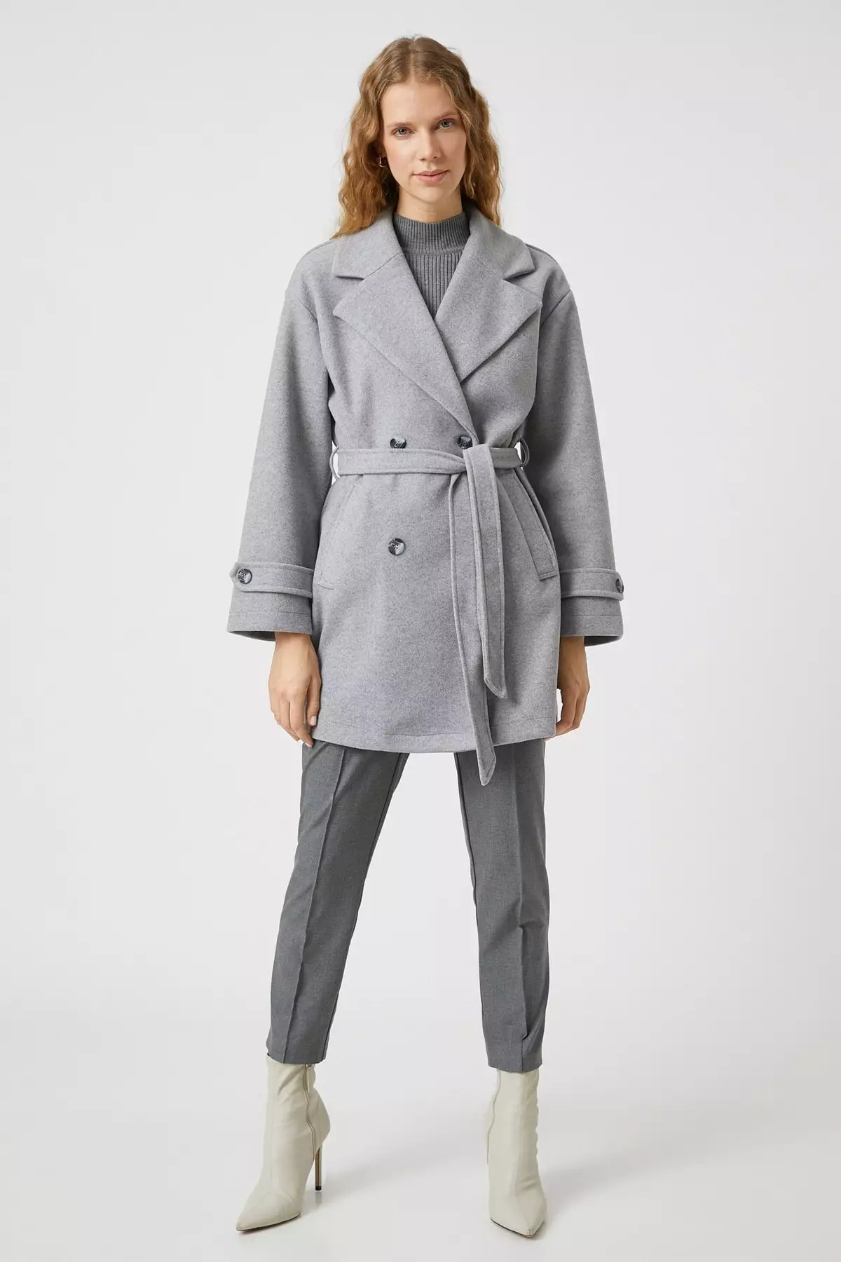 KOTON Collared Button Coat