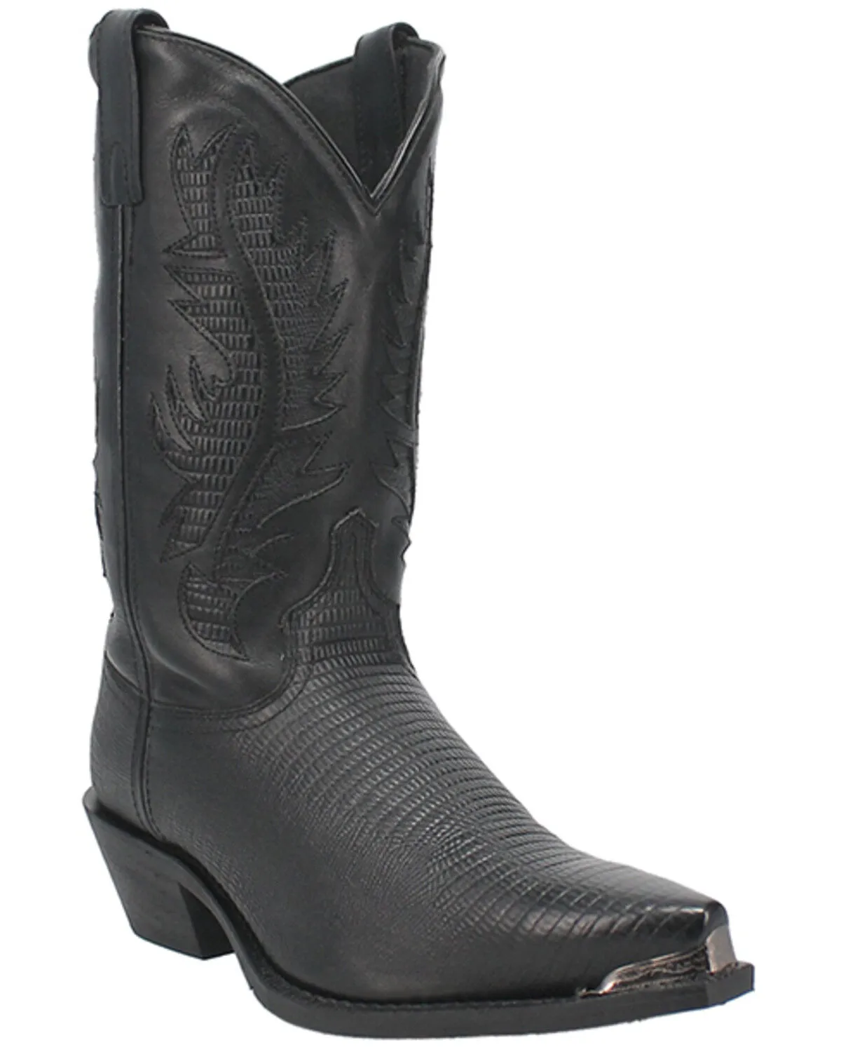 Laredo Men's Lizard Print Western Boot - Snip Toe