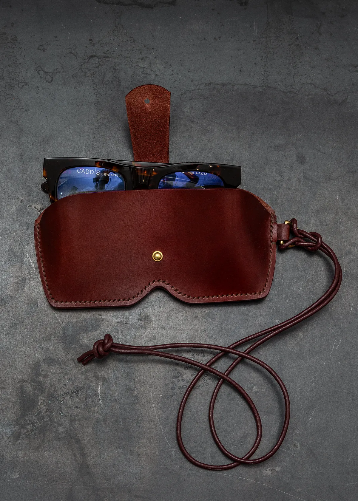 Lennox Glasses Case - Oxblood