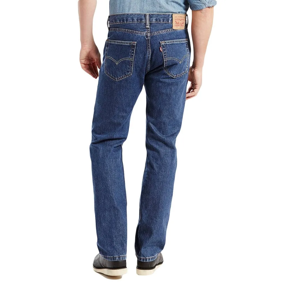 Levi's Mens 505 Regular Jeans | Dark Stonewash | Buy Now