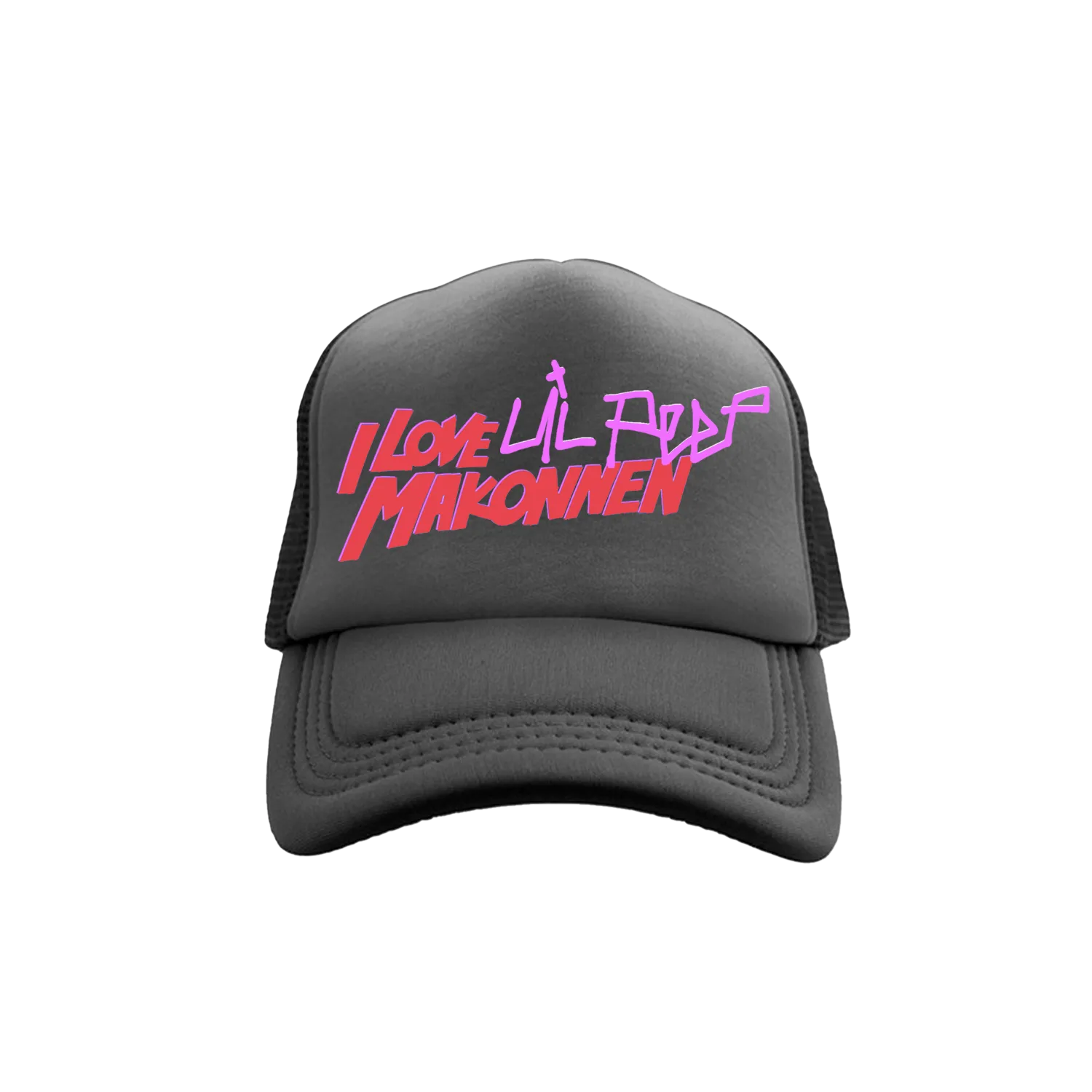 Lil Peep x ILoveMakonnen - DIAMONDS Black Trucker Hat