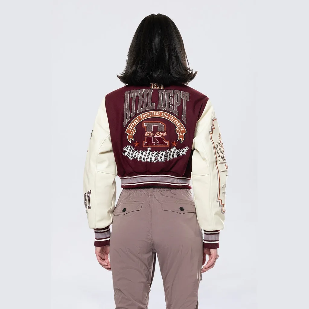 Lionheart Varsity Jacket - Windsor Wine