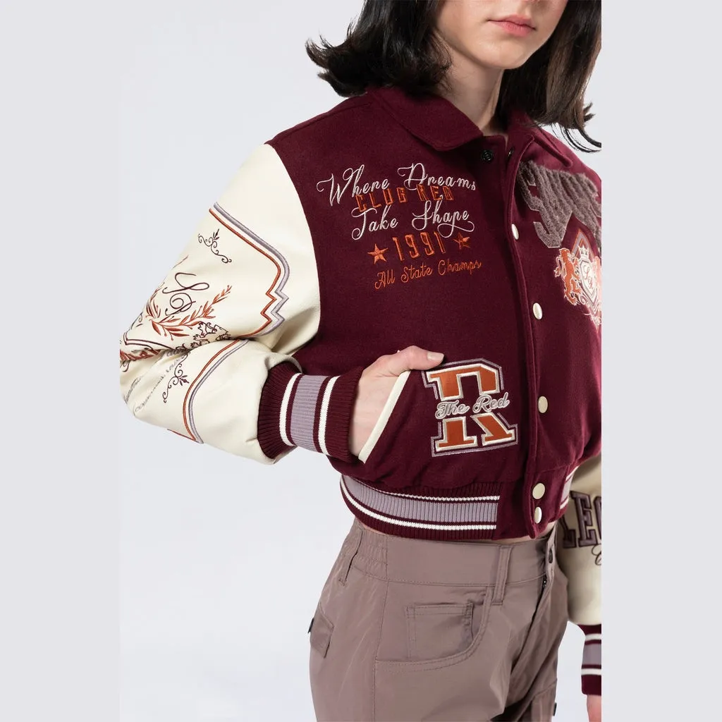 Lionheart Varsity Jacket - Windsor Wine