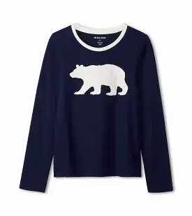 Little Blue House Fair Isle Polar Bear Women's Long Sleeve Top