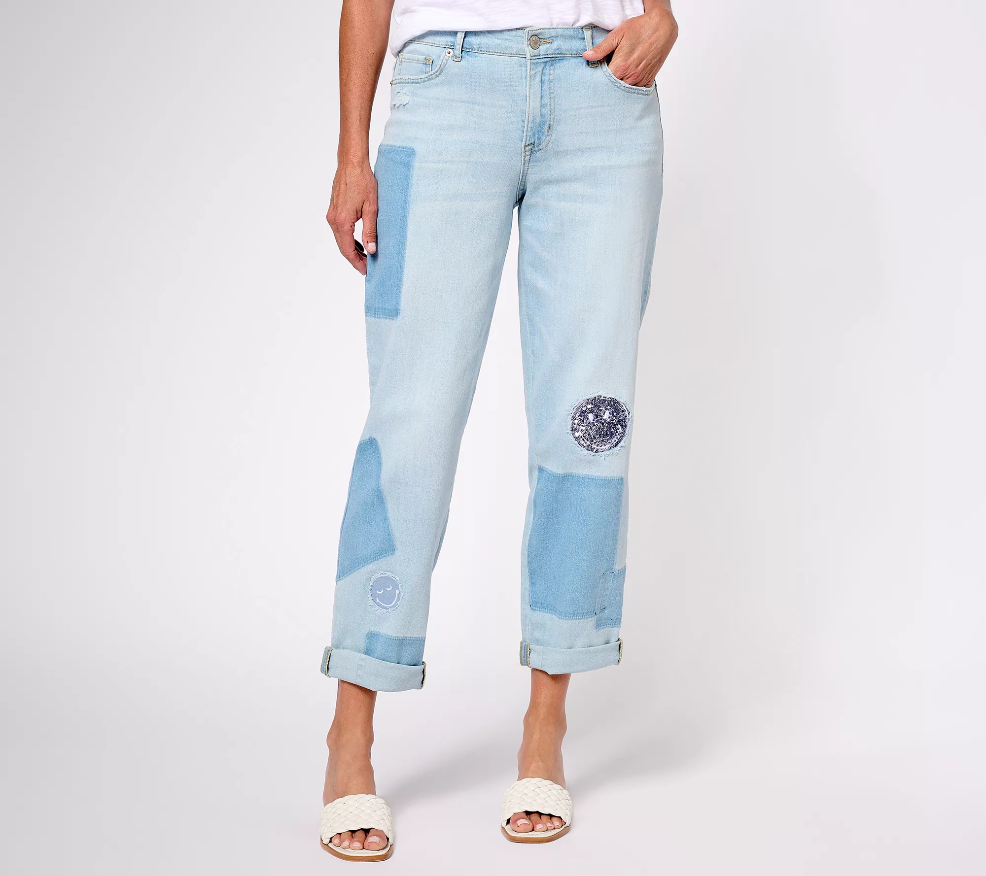 LOGO by Lori Goldstein x Smiley World Special Edition Regular Jeans