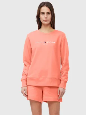 Logo Cotton Crew Neck Sweatshirt | Sweatshirts & Hoodies |   Tommy Hilfiger