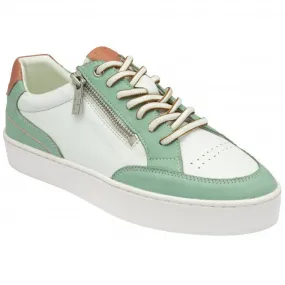 Lotus  Womens Sierra White/Green Multi Lace-Up Trainers ULS479 WN