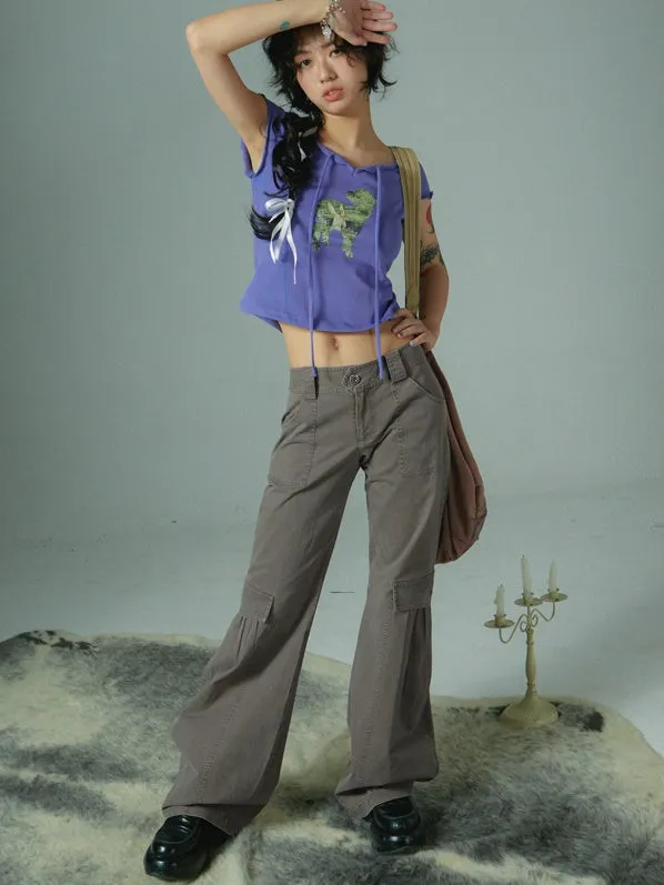 Low-waist Niche Thin Casual Trousers