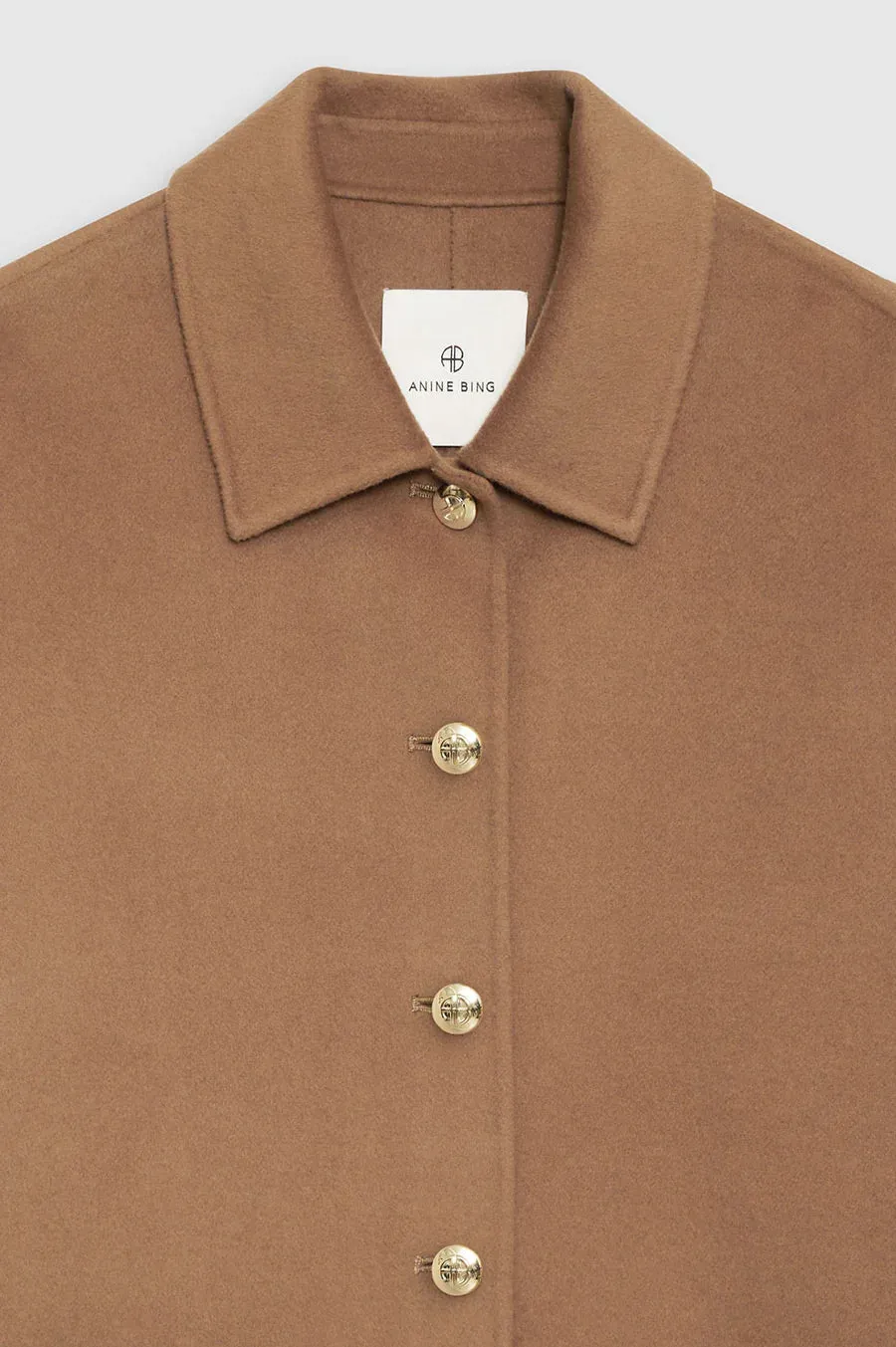 LUCA JACKET CAMEL CASHMERE BLEND - ANINE BING