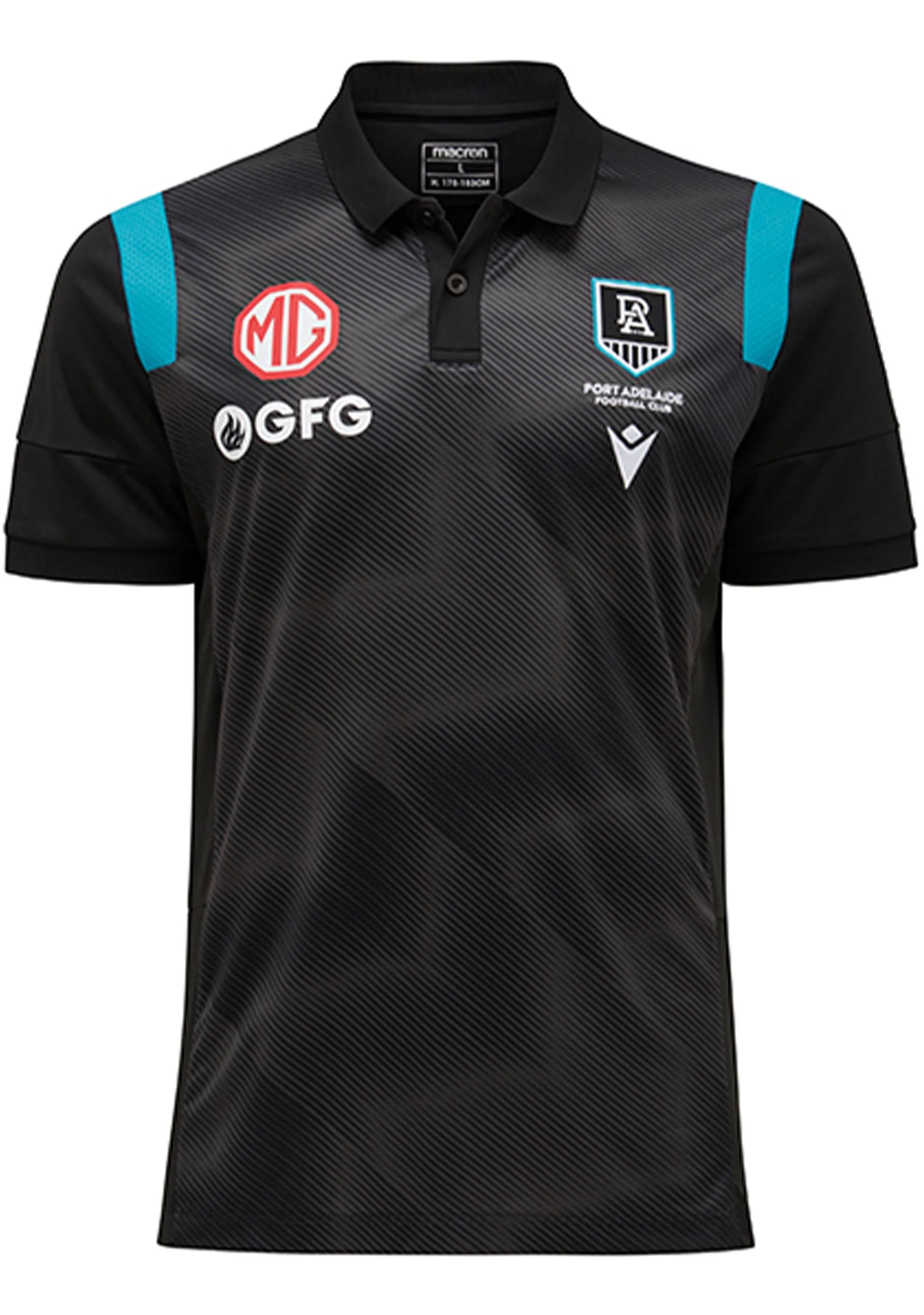 Macron Junior Port Adelaide M20 Travel Polo  58542831