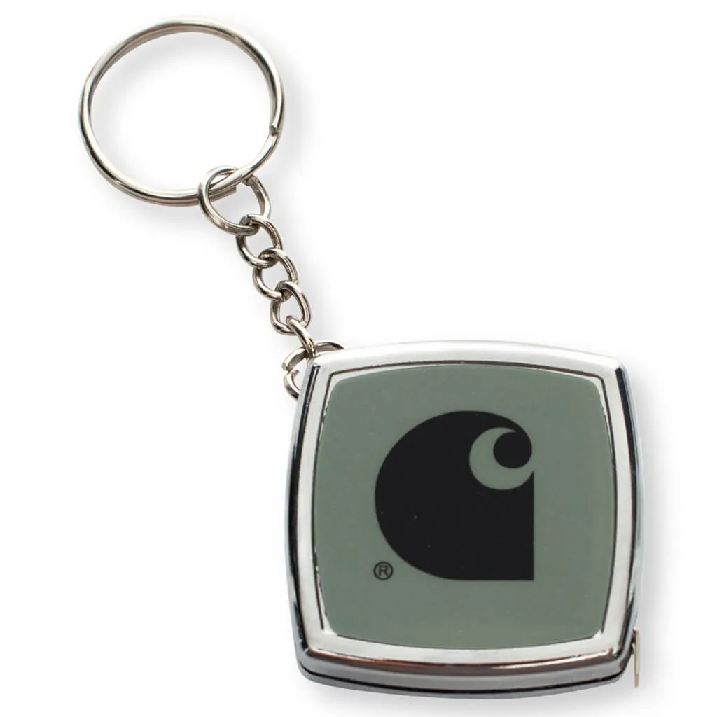 Measuring Tape Keychain - Black/Yucca