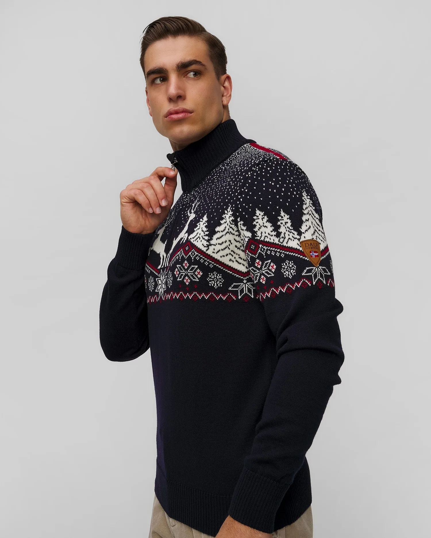 Men's woolen sweater Dale of Norway Dale Christmas 93931-c