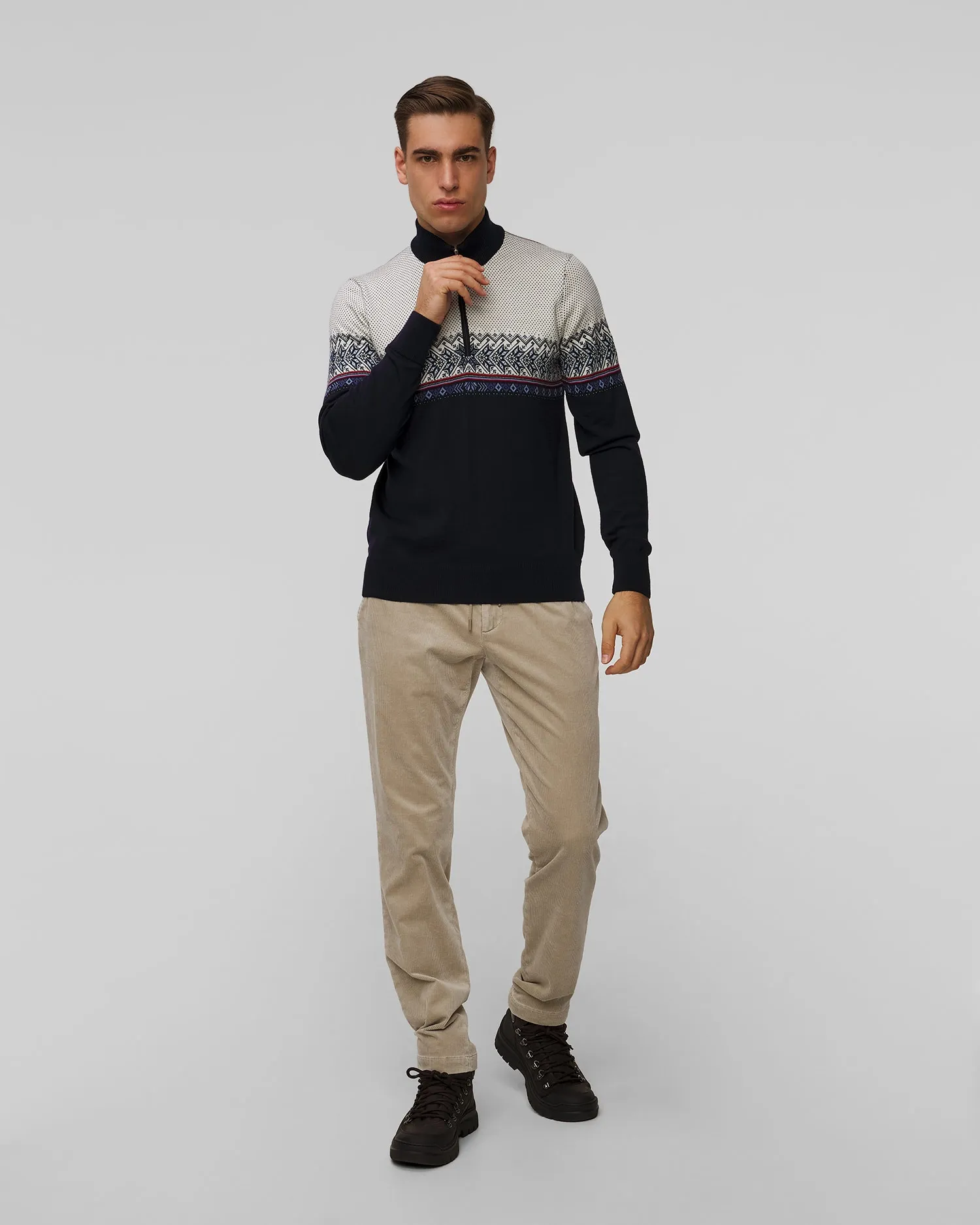 Men's woolen sweater Dale of Norway Hovden 93441-c