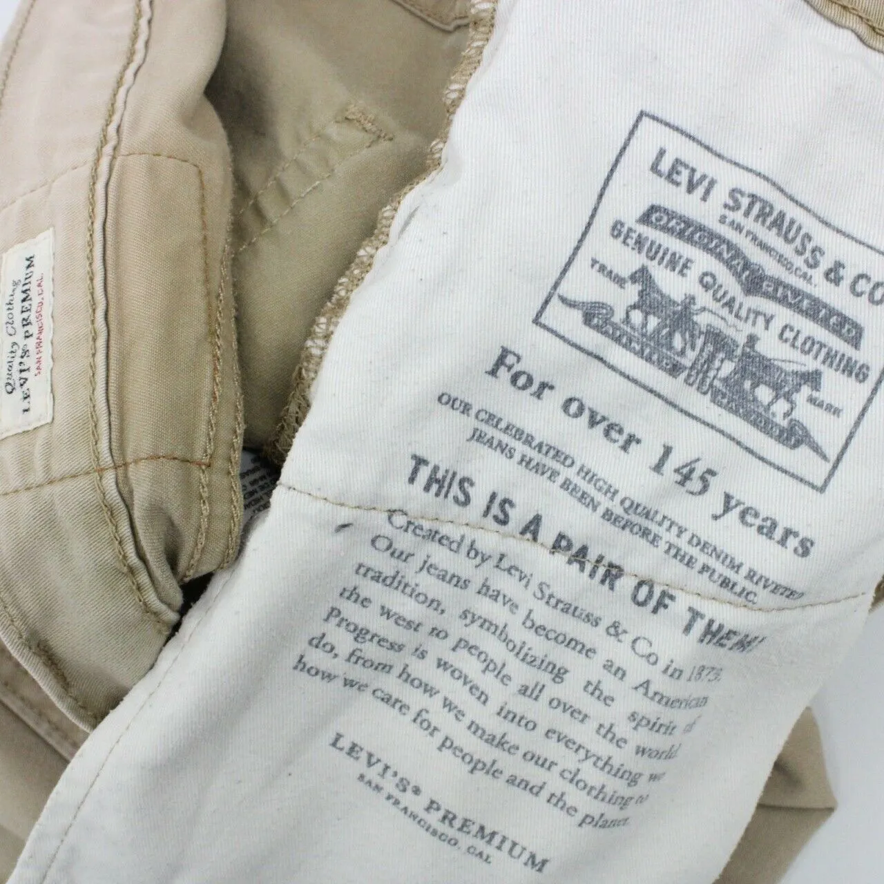 Mens LEVIS 512 Jeans Beige | W33 L30