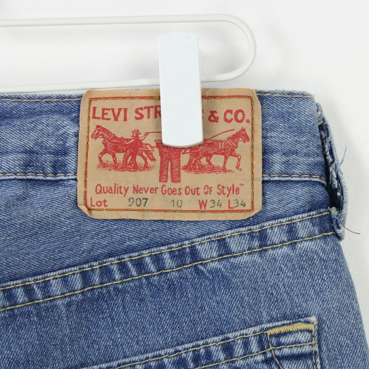 Mens LEVIS 907 Jeans Light Blue | W36 L34