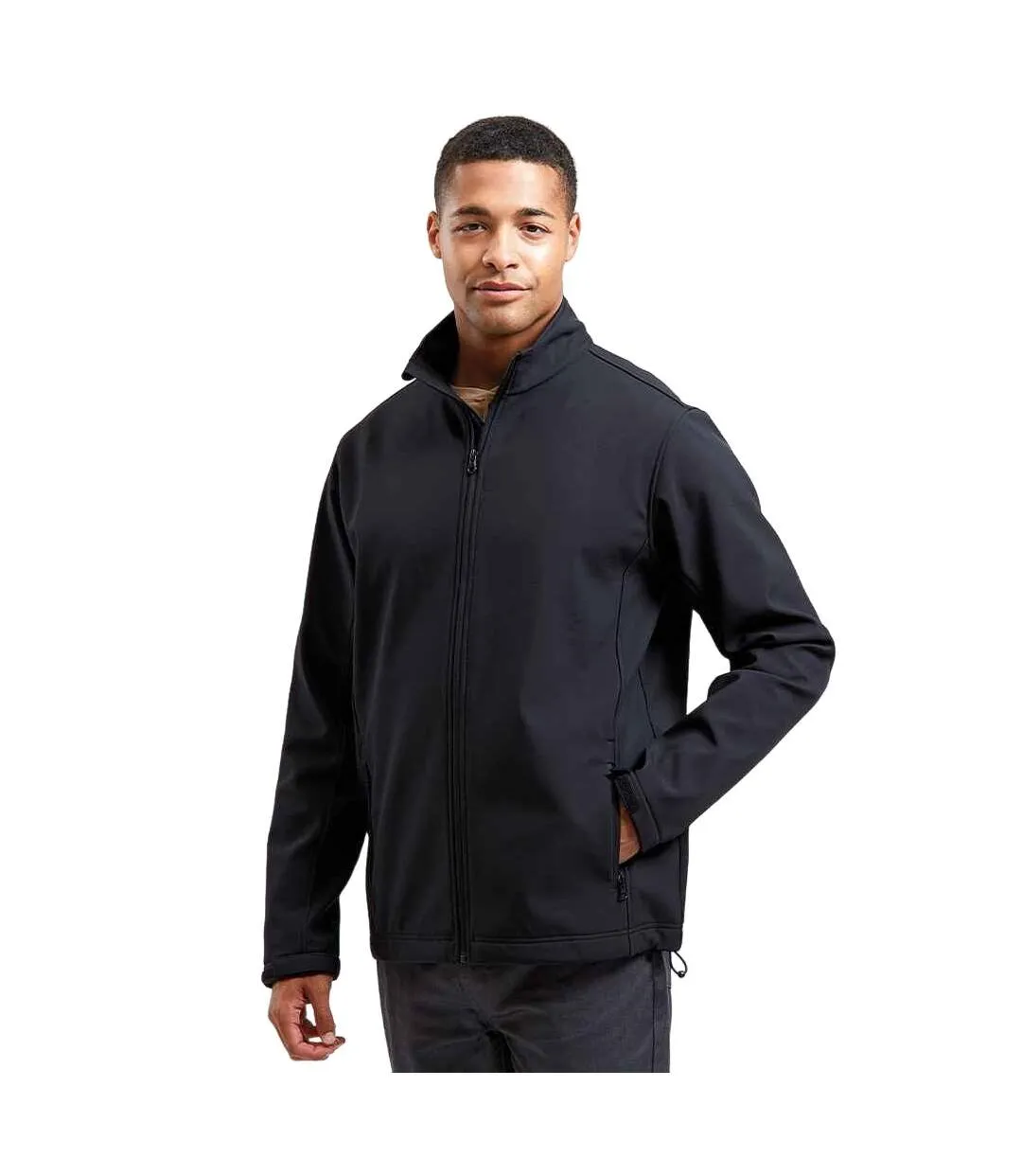 Mens windchecker recycled soft shell jacket black Premier