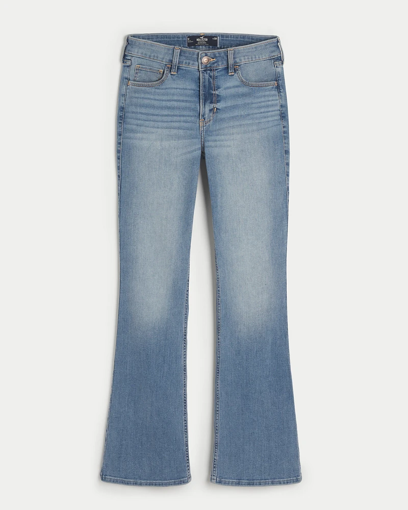 Mid-Rise Light Wash Boot Jeans