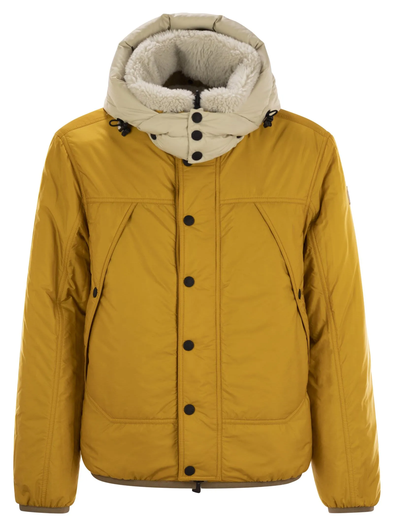 Moncler Grenoble Wengi Reversible Short Down Jacket In Teddy