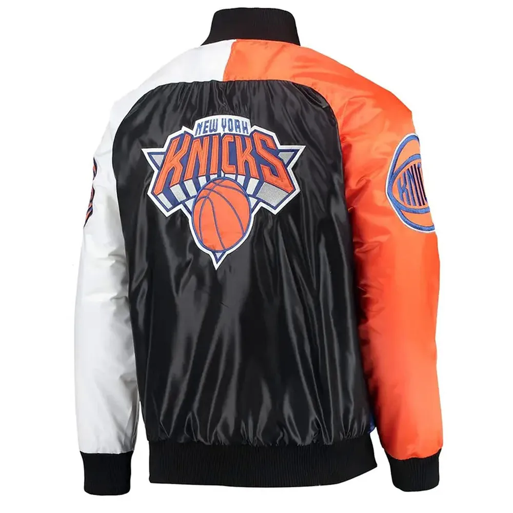 NY Knicks Tricolor Remix Blue/Orange/White Jacket