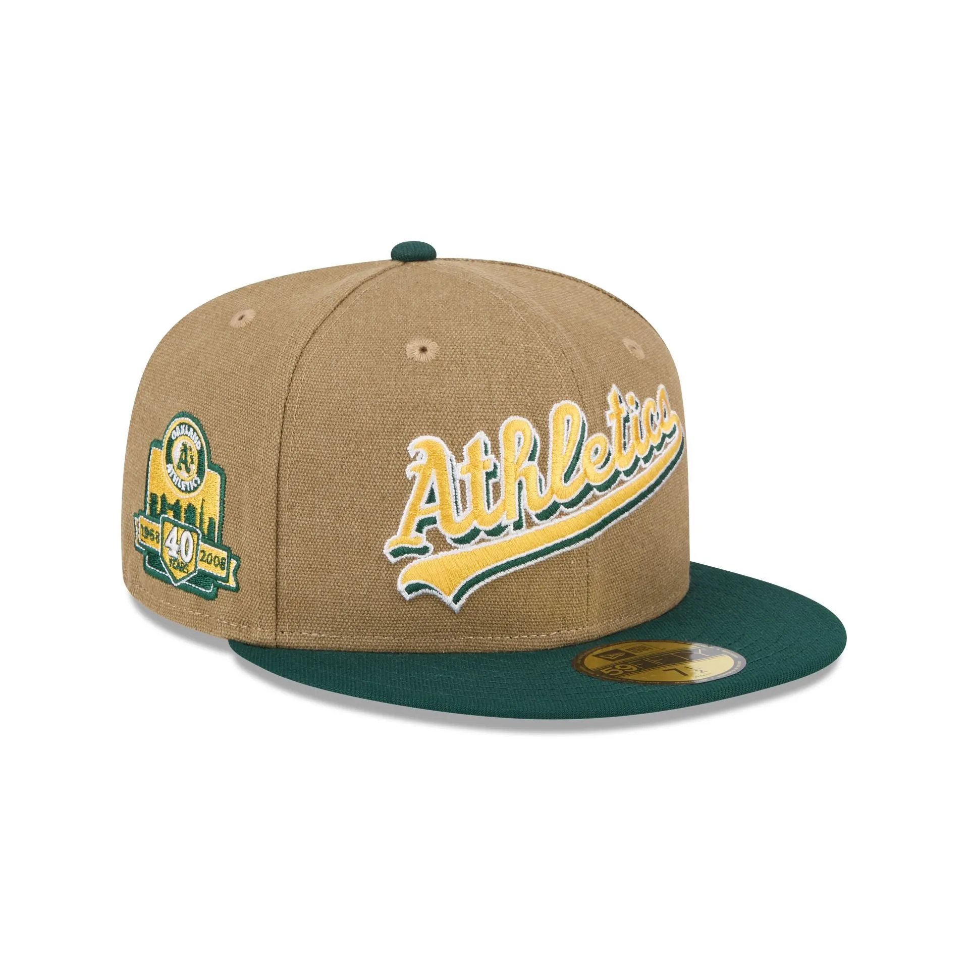 Oakland Athletics Canvas Crown 59FIFTY Fitted Hat