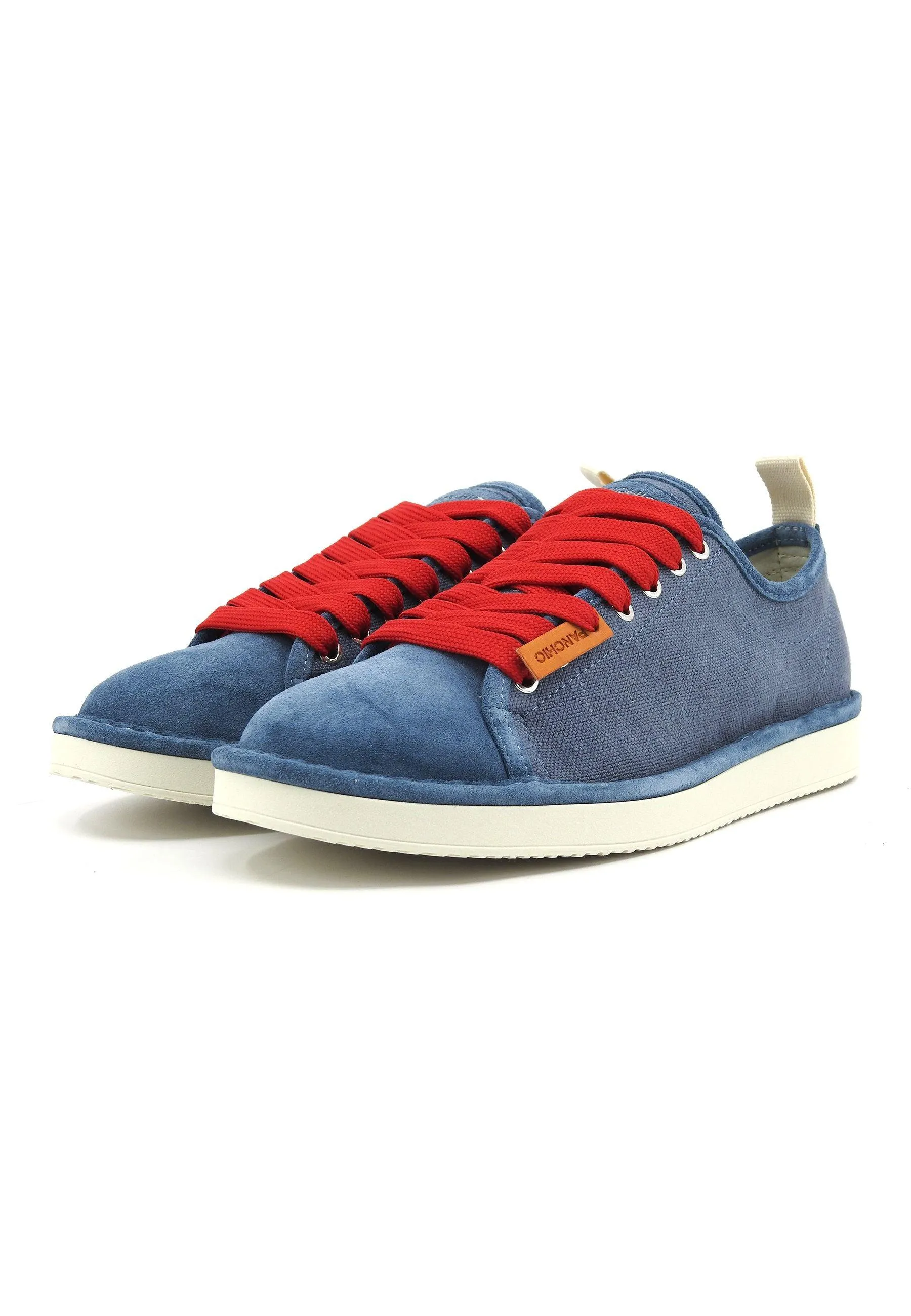 PANCHIC Sneaker Uomo Denim Basic Blue Red P01M012-00633021