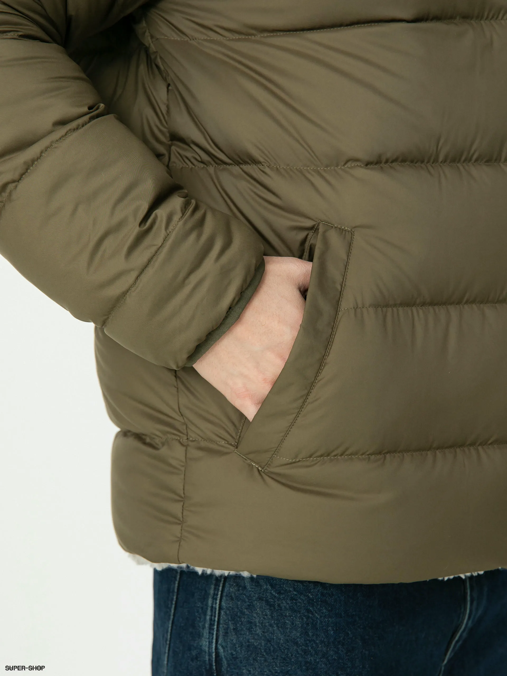 Patagonia Reversible Silent Down Jacket (basin green)