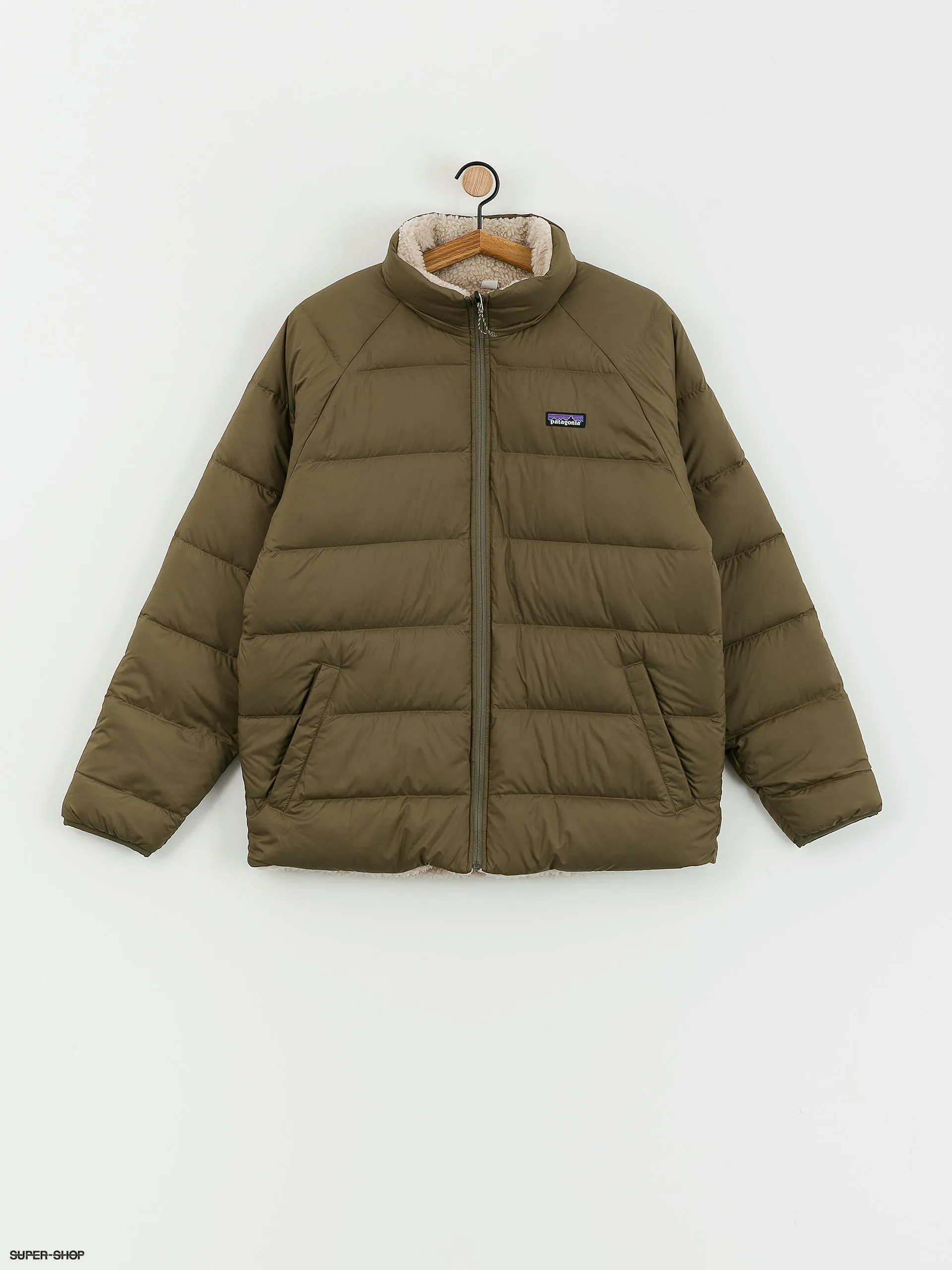 Patagonia Reversible Silent Down Jacket (basin green)