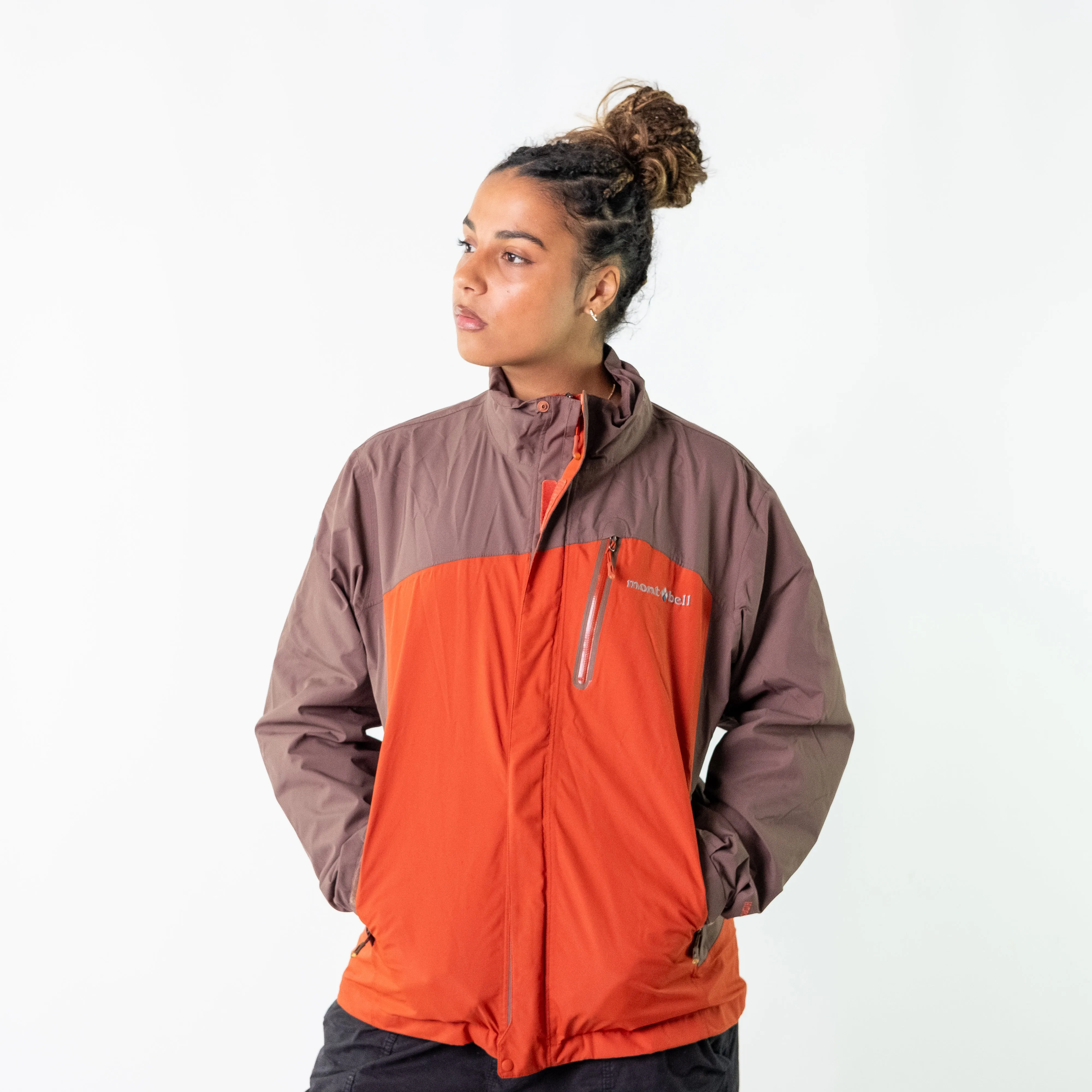 Peach 90s Montbell 105 Light Rain Jacket (XL)