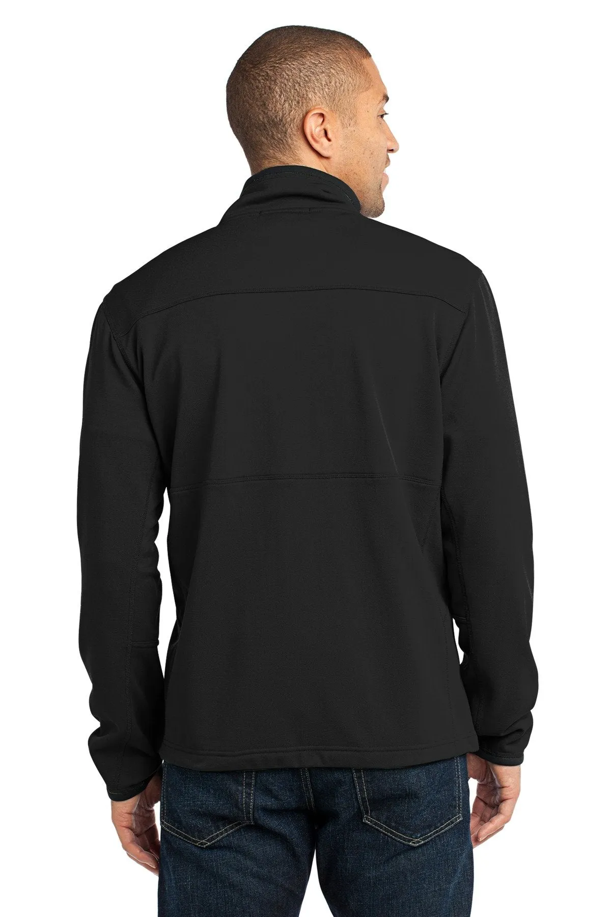 Port Authority Pique Fleece Jacket F222 Black