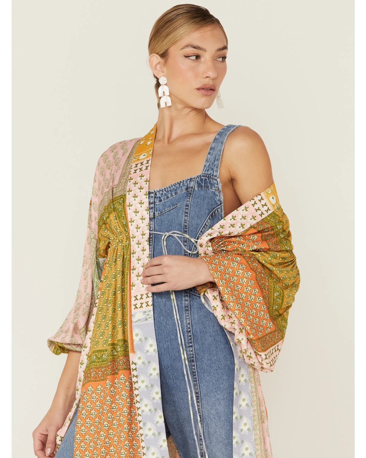 Product Name:  Jen's Pirate Booty Women's Daydream Manon Multicolored Kimono