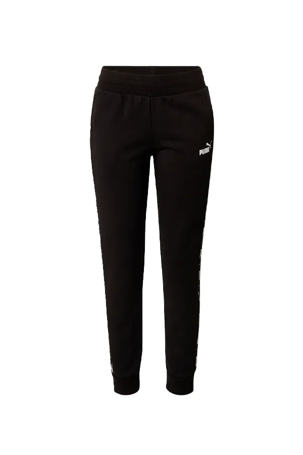 PUMA Women Tape Sweatpants Logo Black