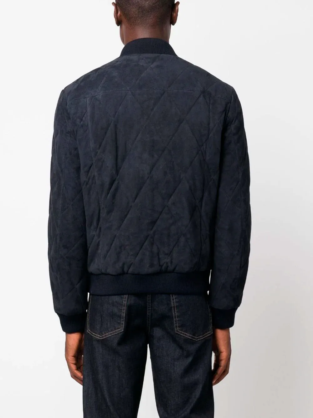 Quilted bomber jacket