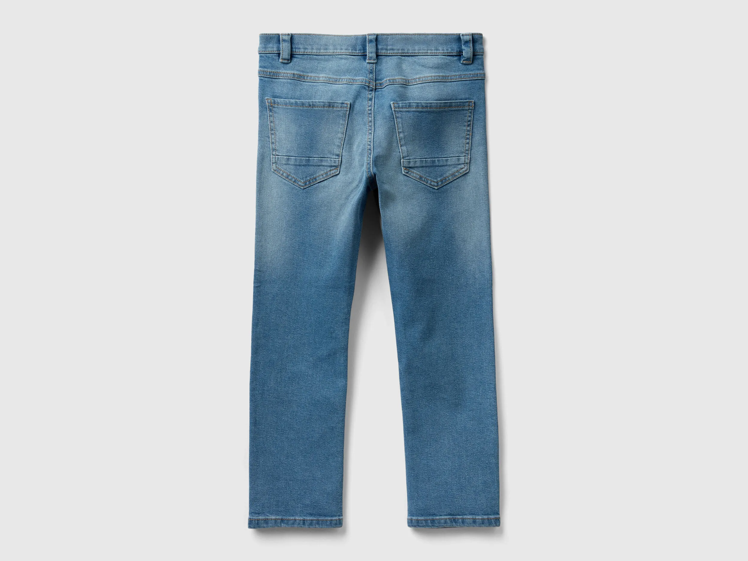 "Eco-Recycle" five-pocket jeans - Sky Blue | Benetton