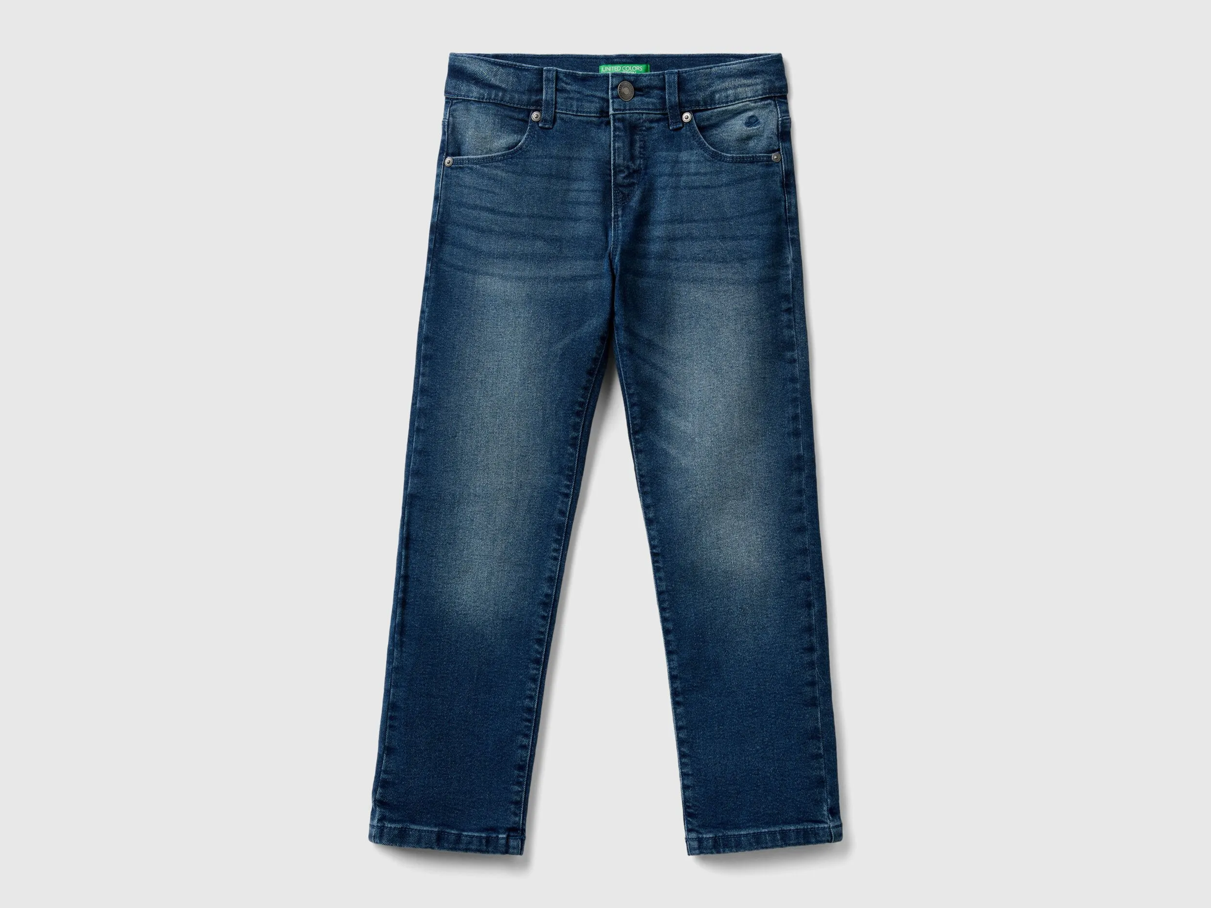 "Eco-Recycle" slim fit jeans - Dark Blue | Benetton