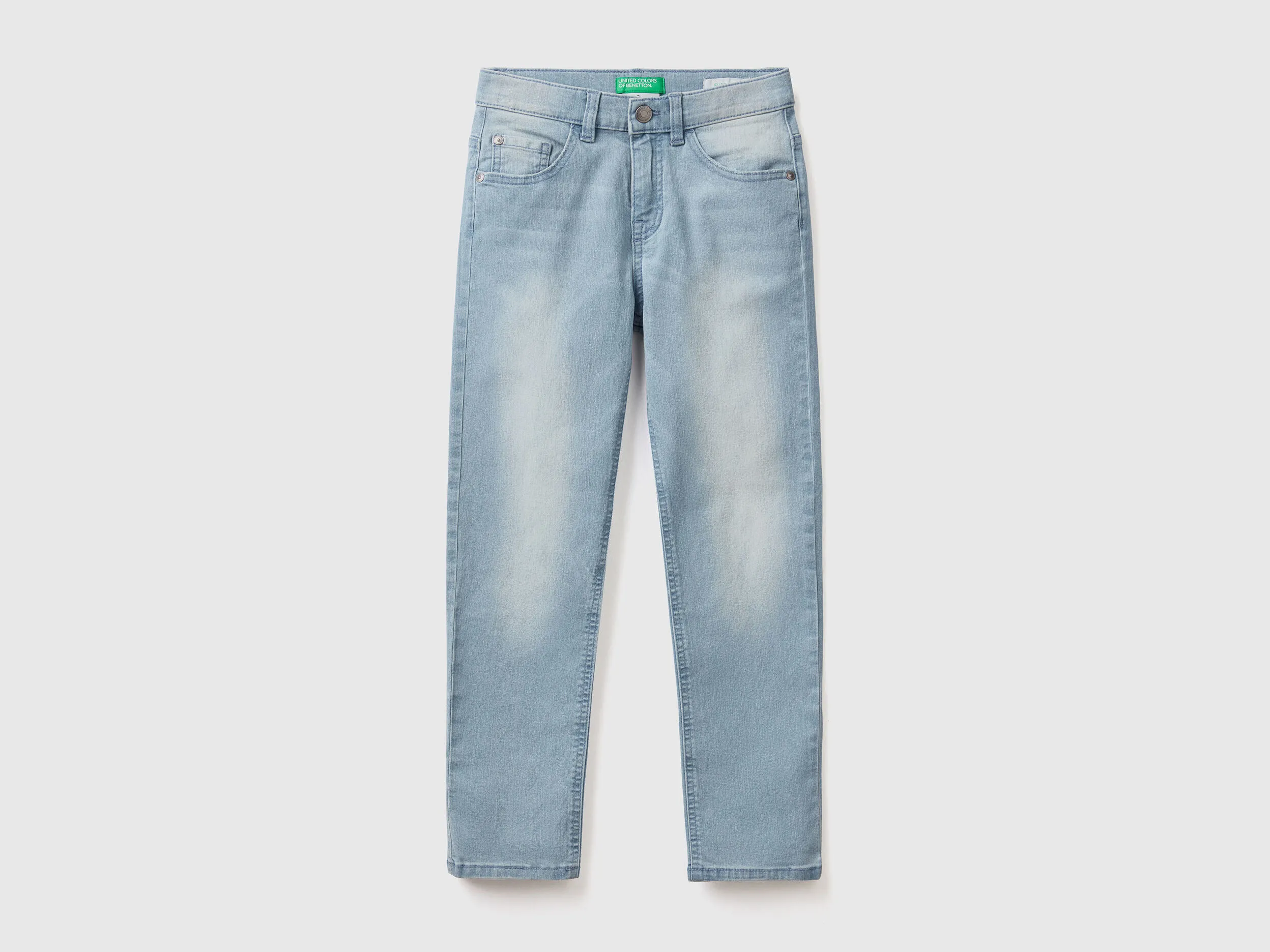 "Eco-Recycle" slim fit jeans - Light Blue | Benetton