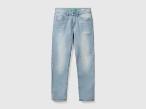 "Eco-Recycle" slim fit jeans - Light Blue | Benetton