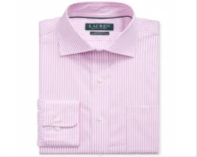 Ralph Lauren Men's Stripe Dress Shirt Pink Size 16X34X35