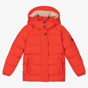 Red Down Padded Puffer Coat