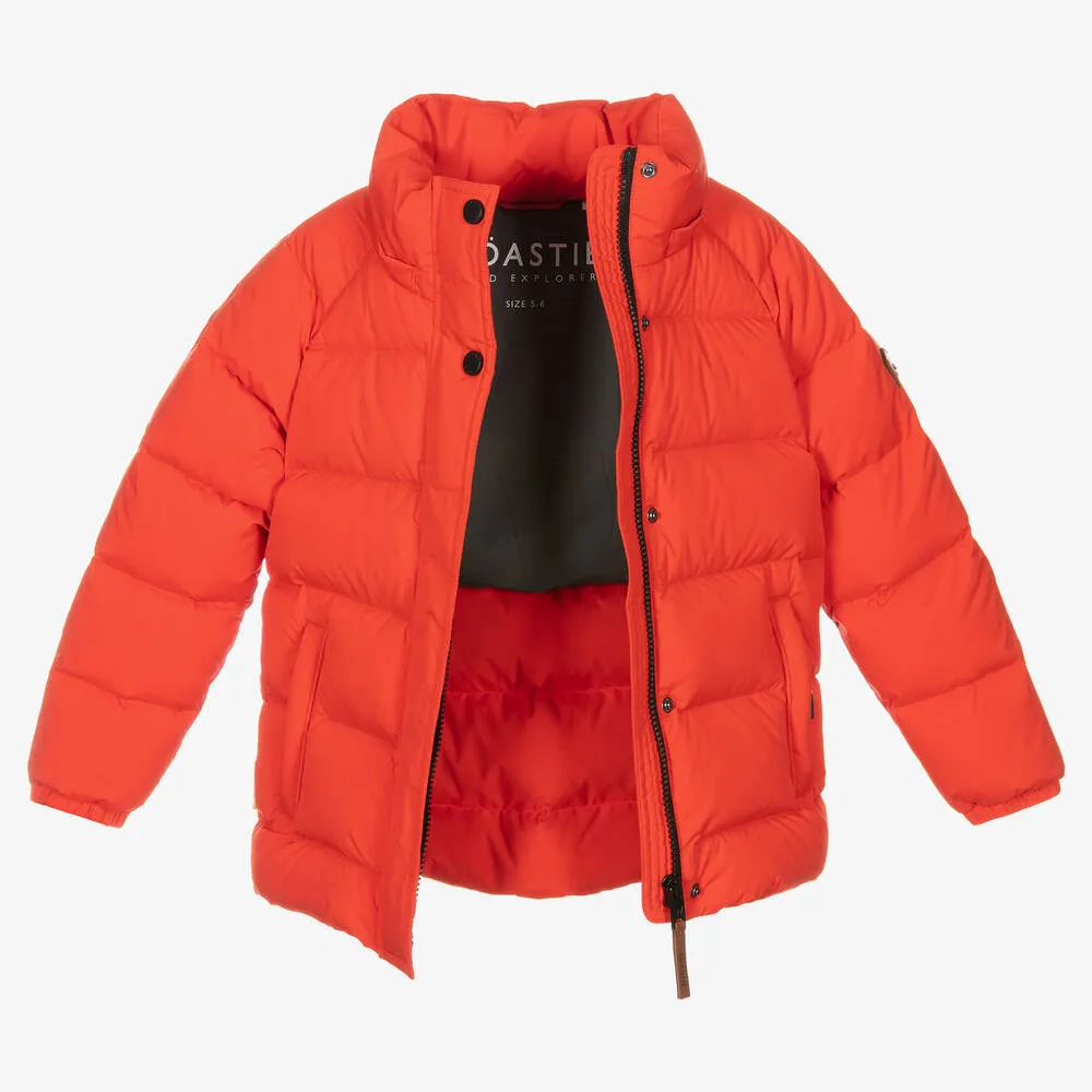 Red Down Padded Puffer Coat