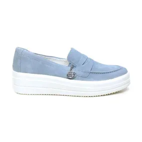 REMONTE EURO SNEAKER LOAFER BLUE - WOMENS